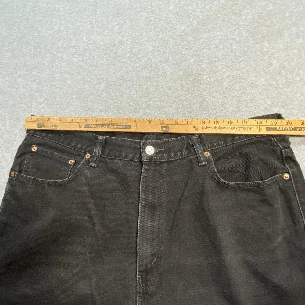 Levis 550 Regular Fit Straight Leg‎ City Retro Black Jeans Men's 40x30 Denim